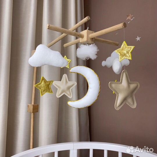 Мобиль, держатель для мобиля, музыкальный блок