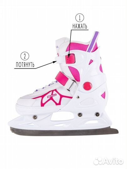 Коньки раздвижные размер 29-32 Gerda ледовые новые