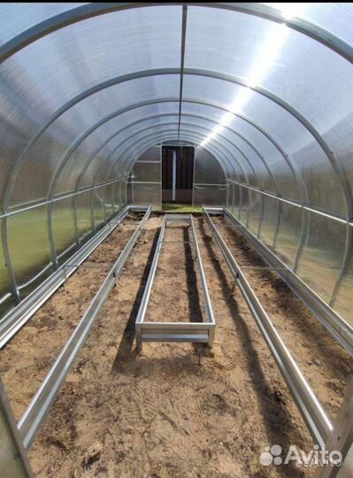 Теплица усиленная 6м поликарбонат,рассрочка,кредит