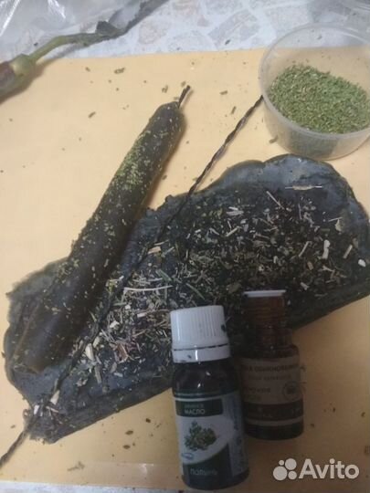 Программные свечи из натурального воска с травами