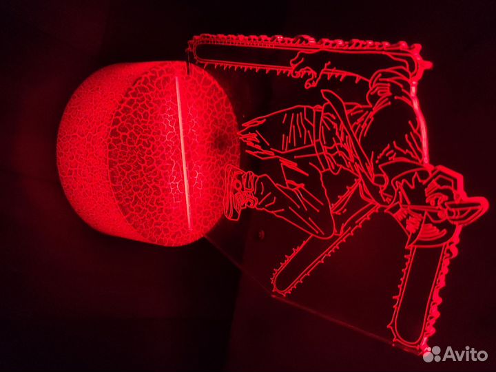 Продам ночник человек бензопила(аниме)