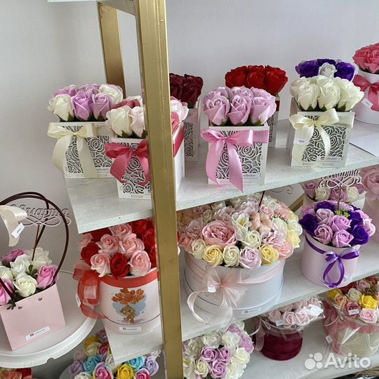 Мыльные розы букеты цветов из мыла