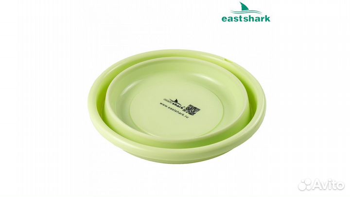 Таз для прикормки складной d 29 зеленый