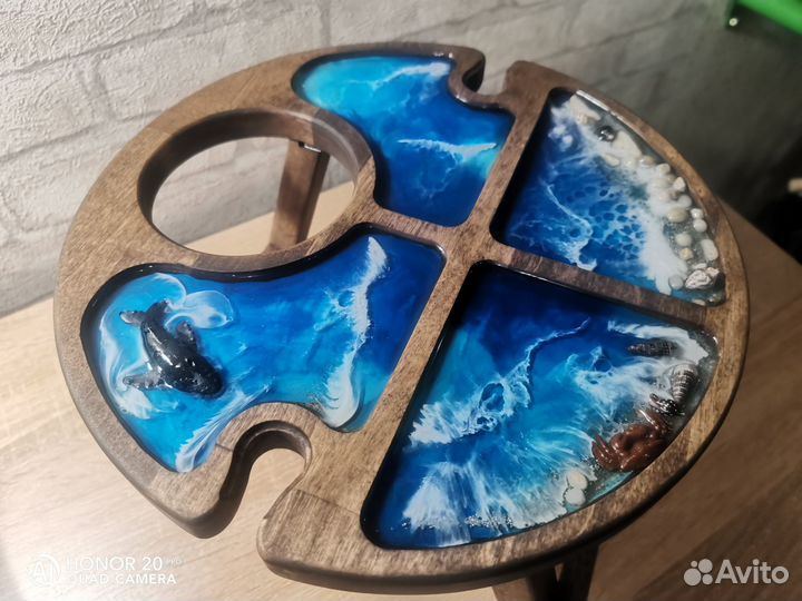 Винный столик менажница