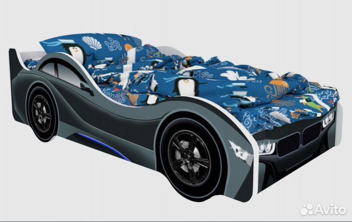 Детская кровать машина