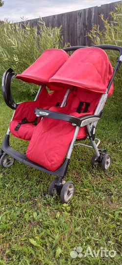 Прогулочная коляска peg perego для двойни