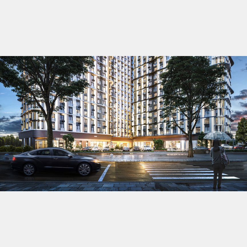 2-к. квартира, 53 м², 2/21 эт.