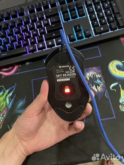 Игровая мышь defender sky dragon
