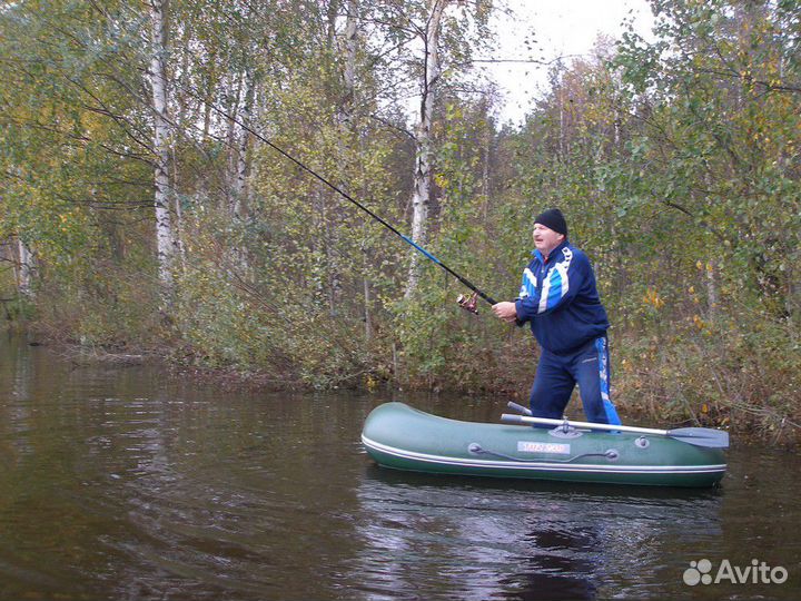 Лодка TUZ-240 (с надувным дном); зеленая