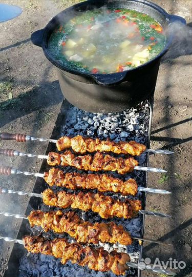 Мангал с подказанником