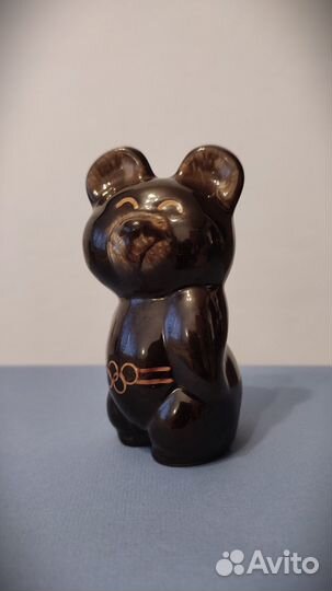 Олимпийский мишка статуэтка майолика СССР