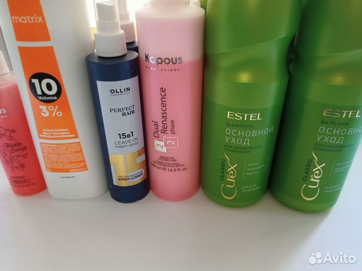 Шампунь, бальзам Estel, Kapous, Matrix, Ollin