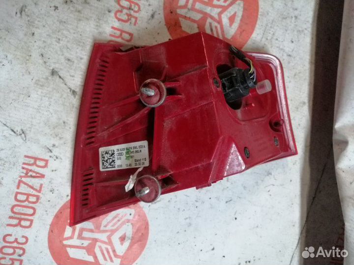 Фонарь задний левый Audi A8 D3 4E BVJ 2008