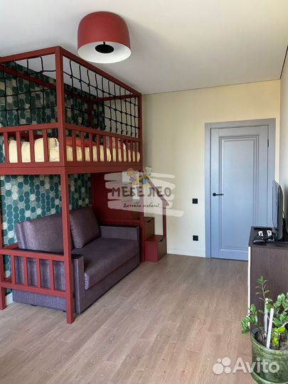 Детская кровать чердак с безопасными бортиками