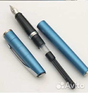 Ручка перьевая Parker Latitude F197, Slate Blue (П