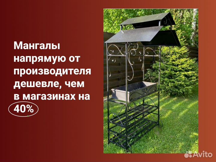 Мангал с крышей от производителя