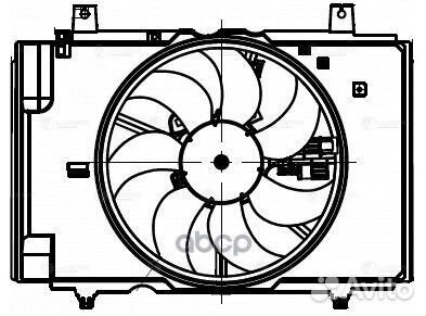 Вентилятор радиатора nissan juke 1.6 10- LFK 14KA