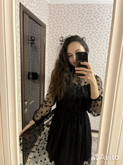 Платье черное вечернее 42 р