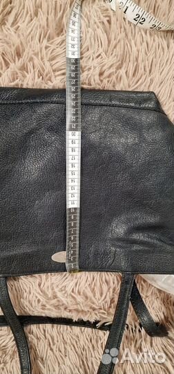 Сумка натуральная кожа черная