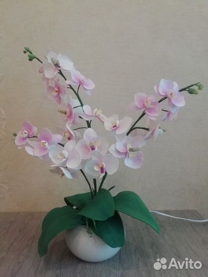 Светильник- цветок из изолона