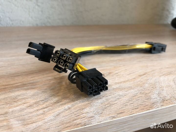 Переходник видеокарты 6pin 2*8pin (6+2pin)