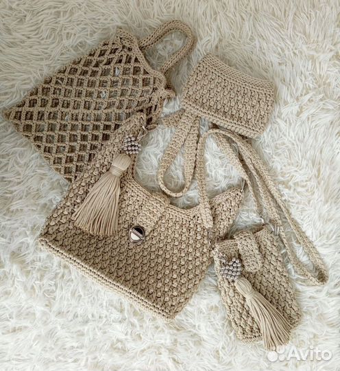 Вязаные сумки ручной работы на заказ