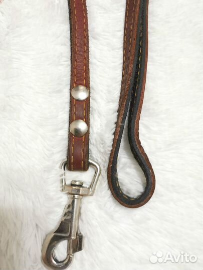 Поводок для собак из натуральной кожи