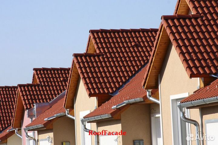 Braas Франкфурт красная Натуральная черепица череп