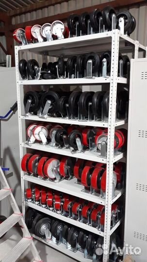 Колеса промышленные, ролики для рохли