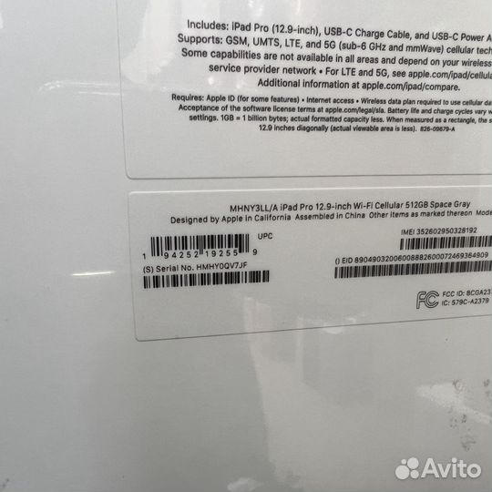 iPad Pro 12.9 512Gb Wi-Fi + Sim