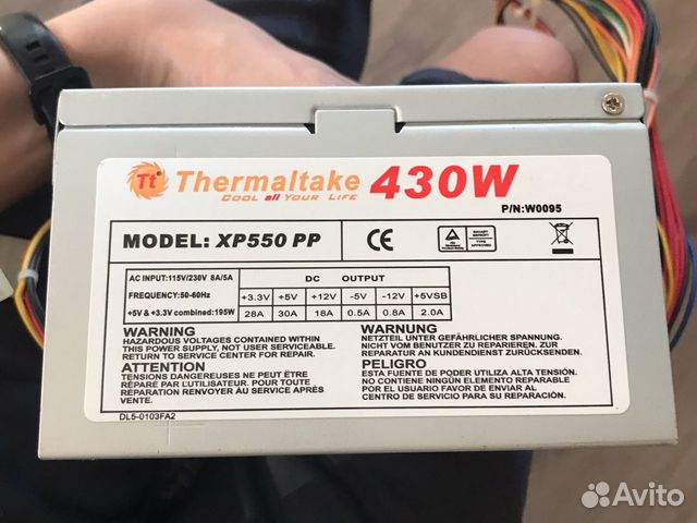 Блок питания thermaltake 430w