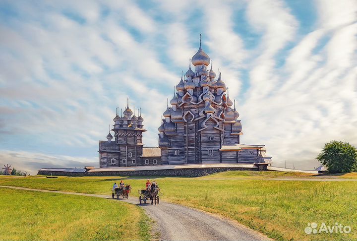 Тур 2 дня в Карелию: парк Рускеала и остров Кижи