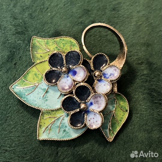 Брошь незабудки СССР