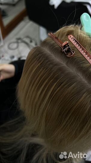 Наращивание славянских волос, коррекция