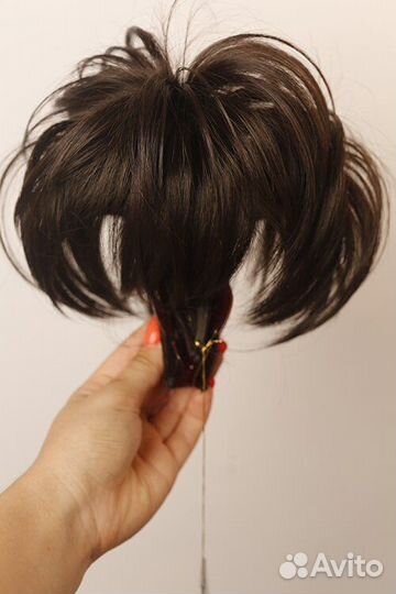 Хвост шиньон накладка на крабе