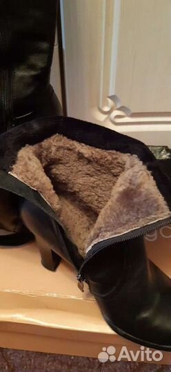 Сапоги зимние женские 37 натуральная кожа
