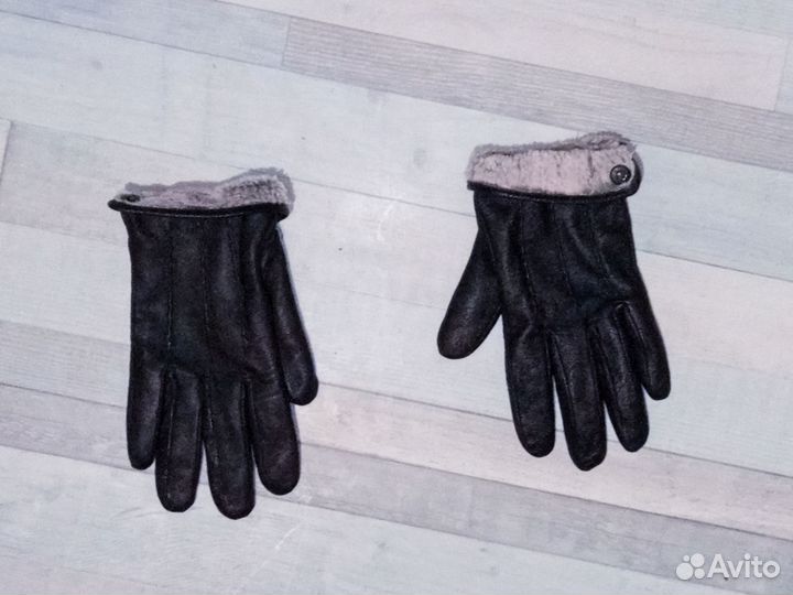 Перчатки женские кожаные