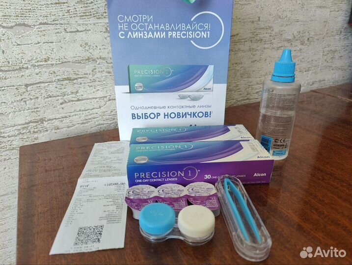 Контактные линзы однодневные Alcon Precision 1