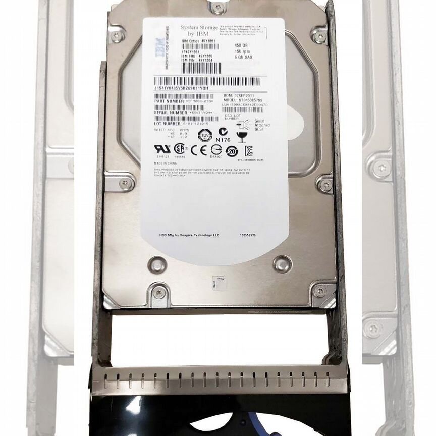 [49Y1861] Жесткий Диск Ibm 450gb 15000 Sas 3,5" Hdd 49y1861