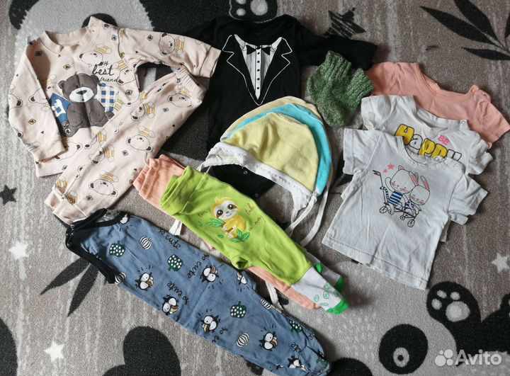 Вещи пакетом на мальчика 68-80