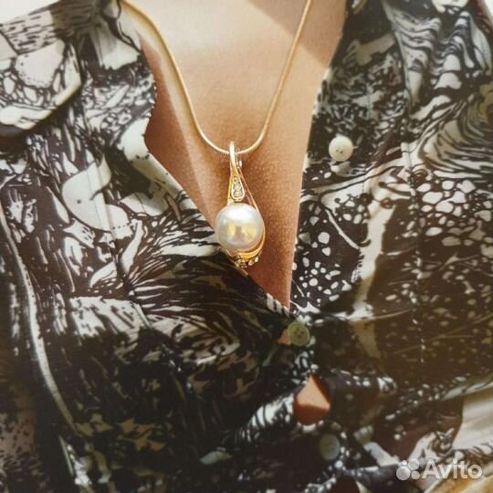 Набор бижутерный серьги+кулон с цепочкой