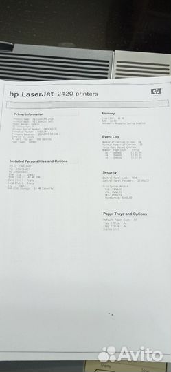 Принтер лазерный hp