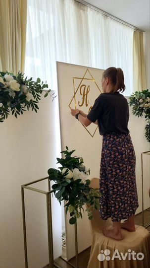 Стол президиум и задник Оформление