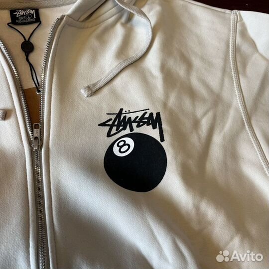 Зип худи Stussy 8 Ball hoodie