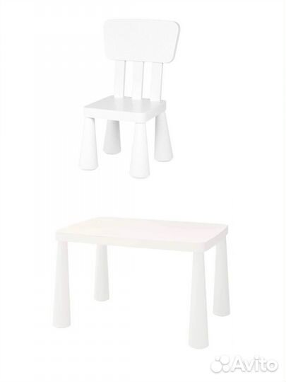Детский стол и стул Маммут IKEA