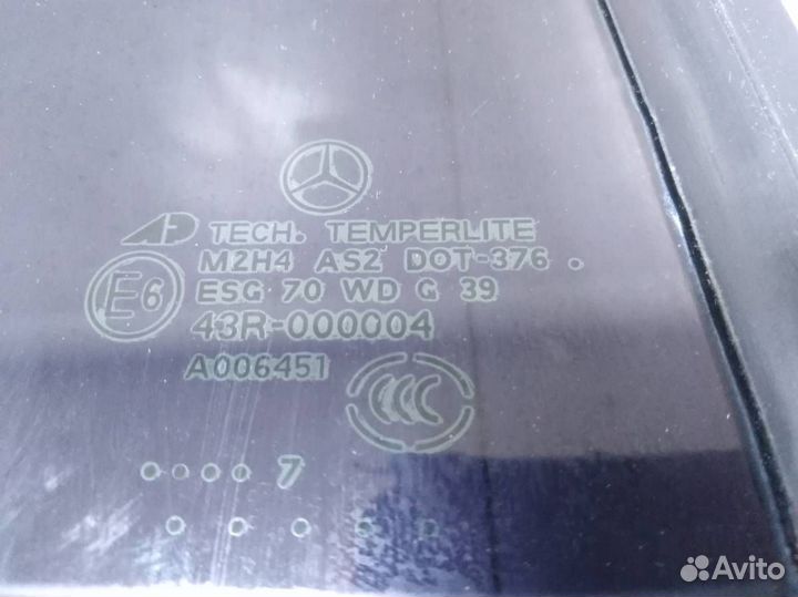 Стекло двери задней правой форточка Mercedes-Benz