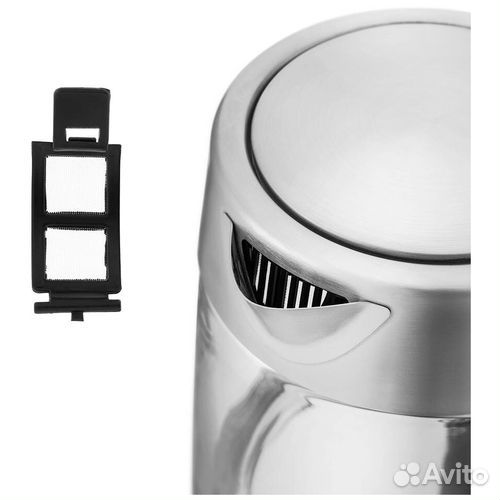 Чайник электрический Kitfort кт-6114 серебристый