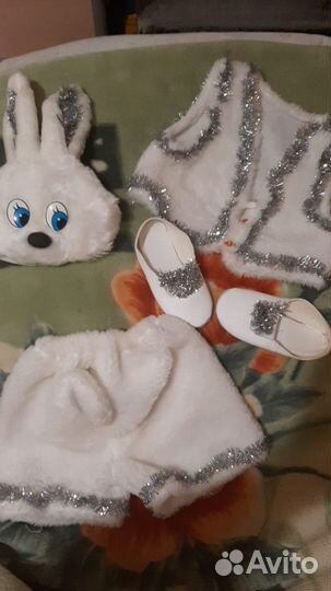 Новогодний костюм Зайчик для мальчика 2-3 года