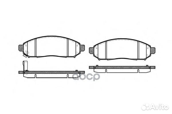 Комплект тормозных колодок, дисковый тормоз 116