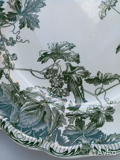 Антикварная тарелка.Кузнецовский фарфор